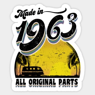 Made in 1963 All Original Parts Sticker